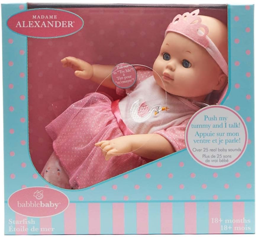 14" Babble Baby Pink Swan