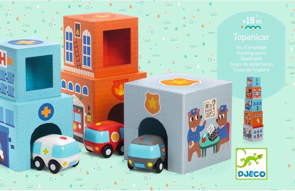 Topani Blocks & Towers Car