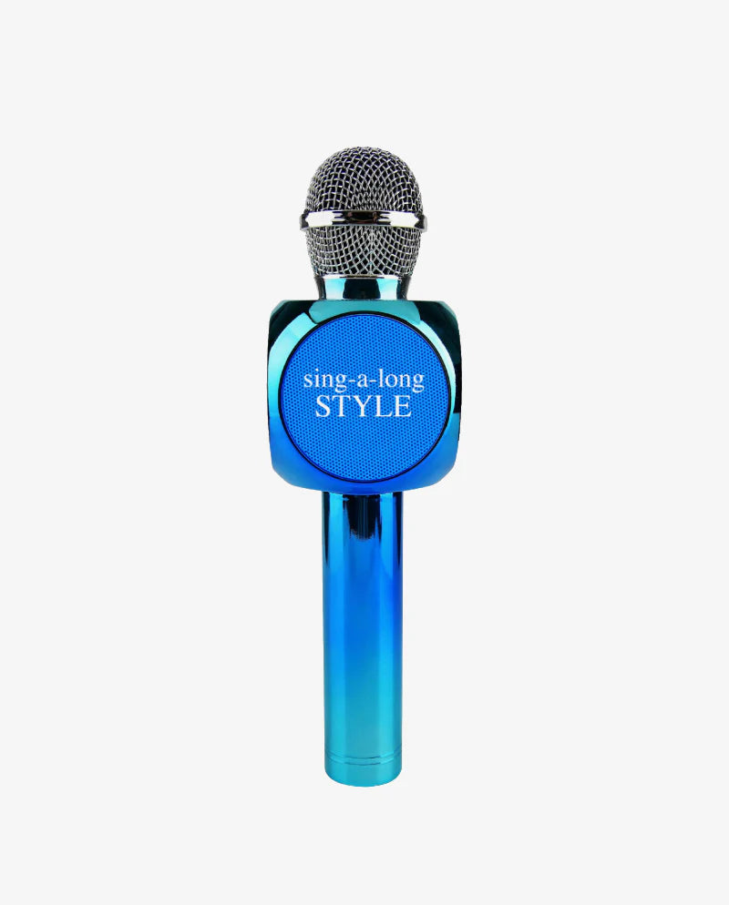 Sing a long Pro Karaoke Mic - Blue Metallic