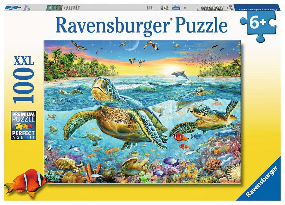 Swim with Sea Turtles 100 Piece Puzzle