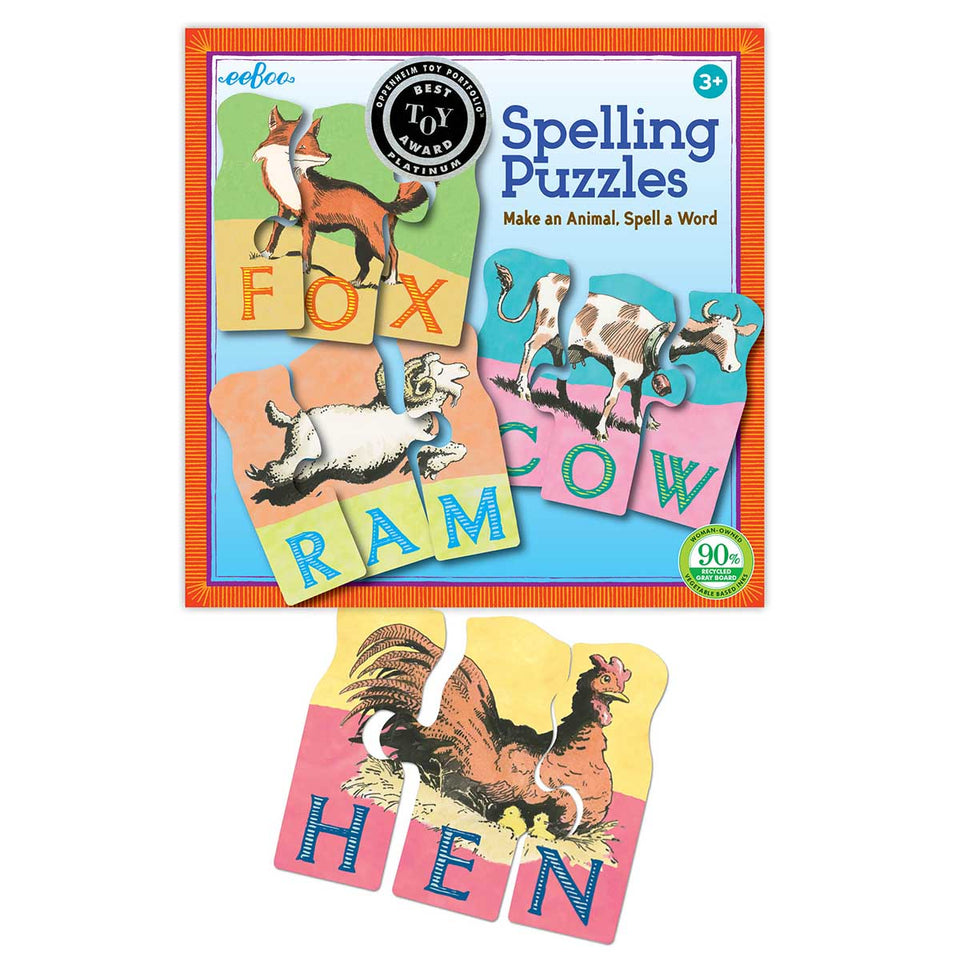 Make an Animal Spelling Puzzles