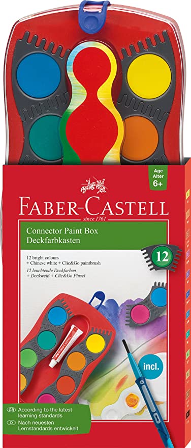 RH Water Color Paint Box with Paint Brush Kit for Beginners 12