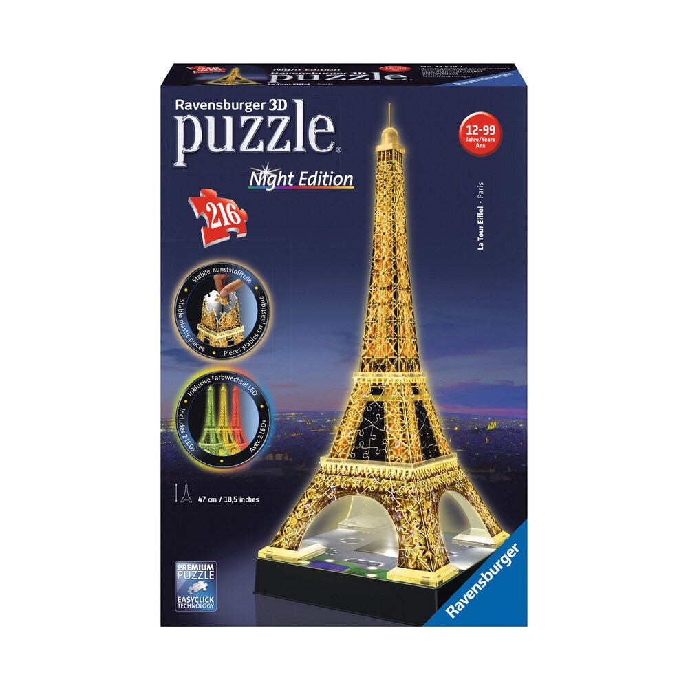Ravensburger Eiffel Tower - 216 Piece 3D Jigsaw Puzzle – Puzzles Galore