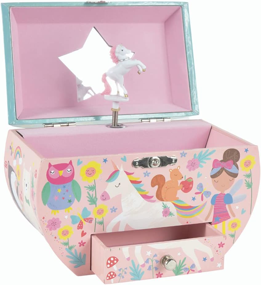 Rainbow Fairy Oval Jewelry Box