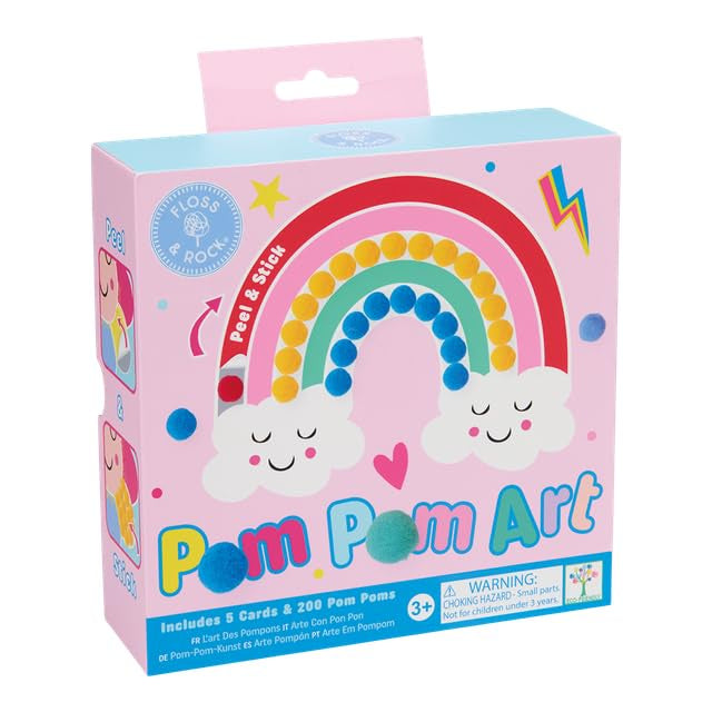 Rainbow Fairy Pom Pom Art