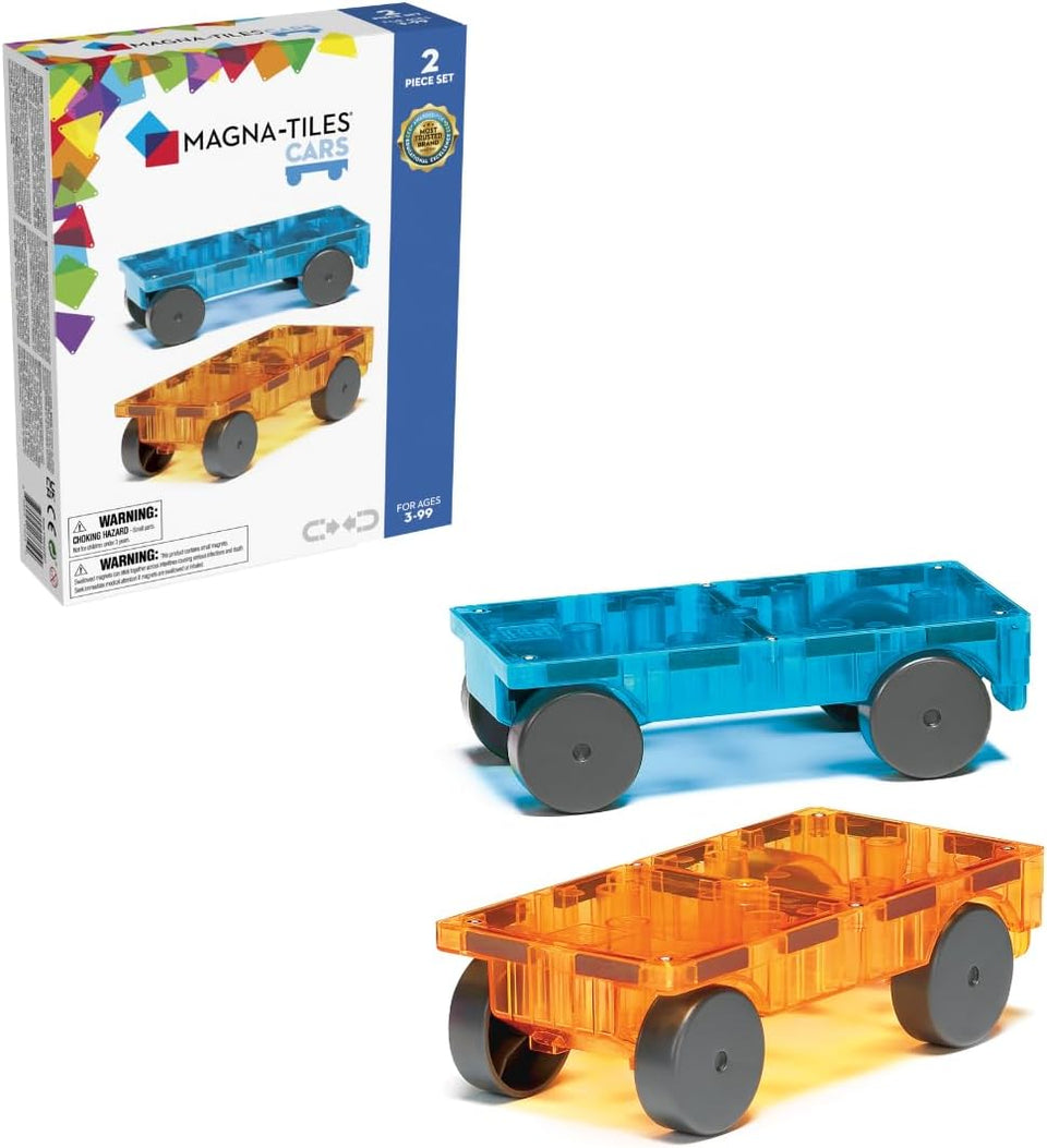 Magna-Tiles Blue/Orange Cars