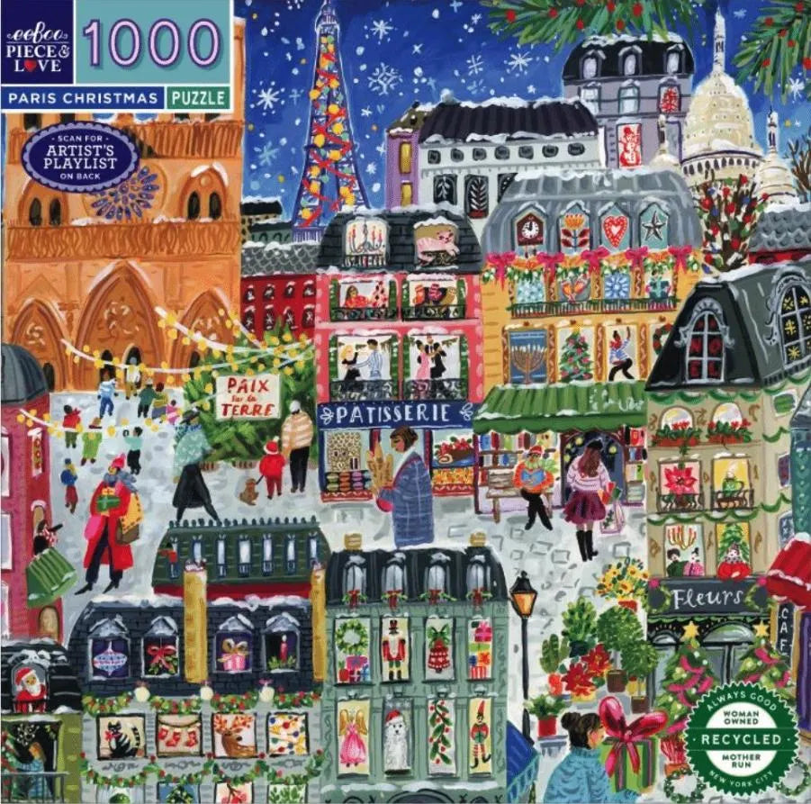 Paris Christmas 1000 Piece Puzzle