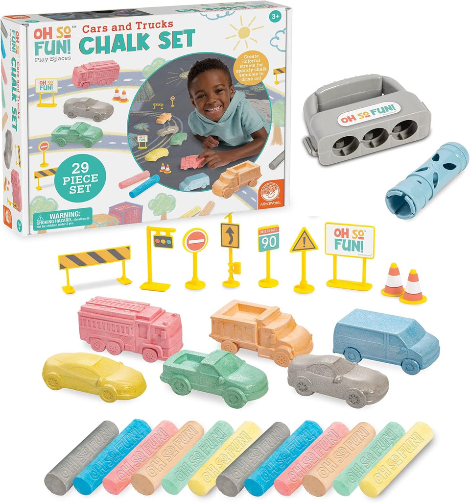 Oh So Fun Cars/Road Chalk Set