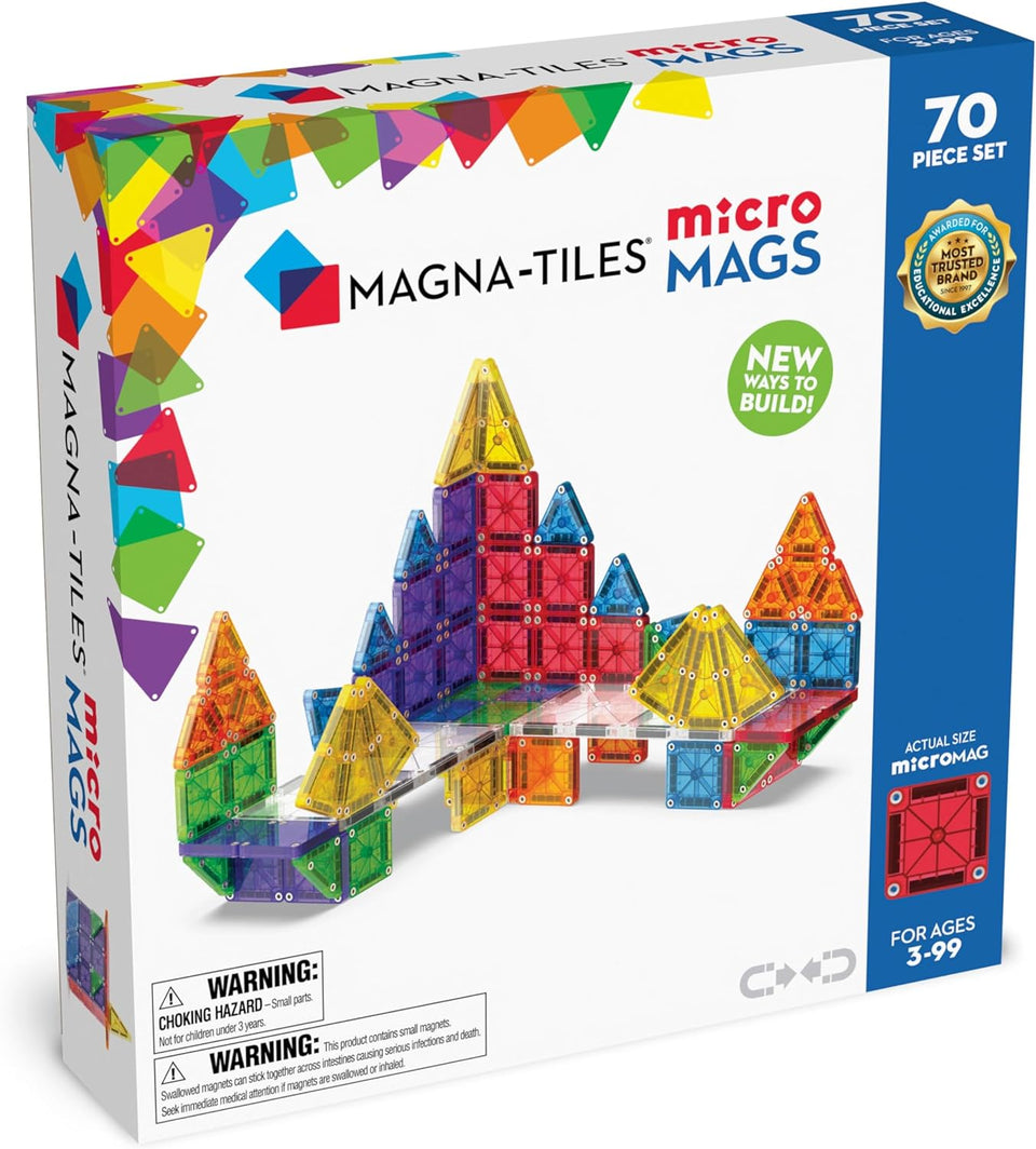 Magna-Tiles Micro Mags 70 Piece Deluxe Set