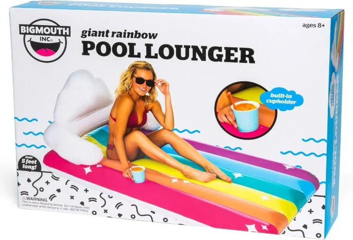 Giant Rainbow Lounge Pool Float