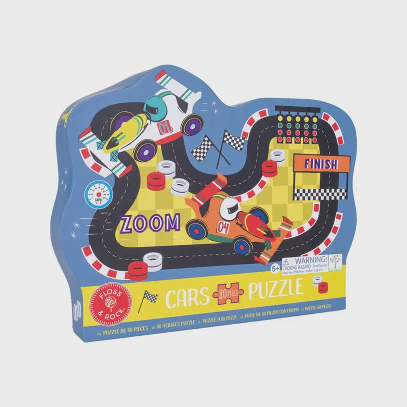 Cars 80 Piece "Race Track" Shaped Jigsaw
