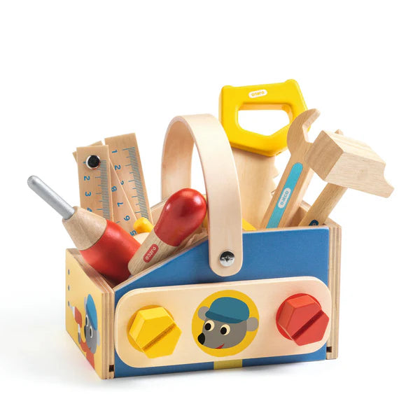 Minibrico Wooden Tool Set & Box