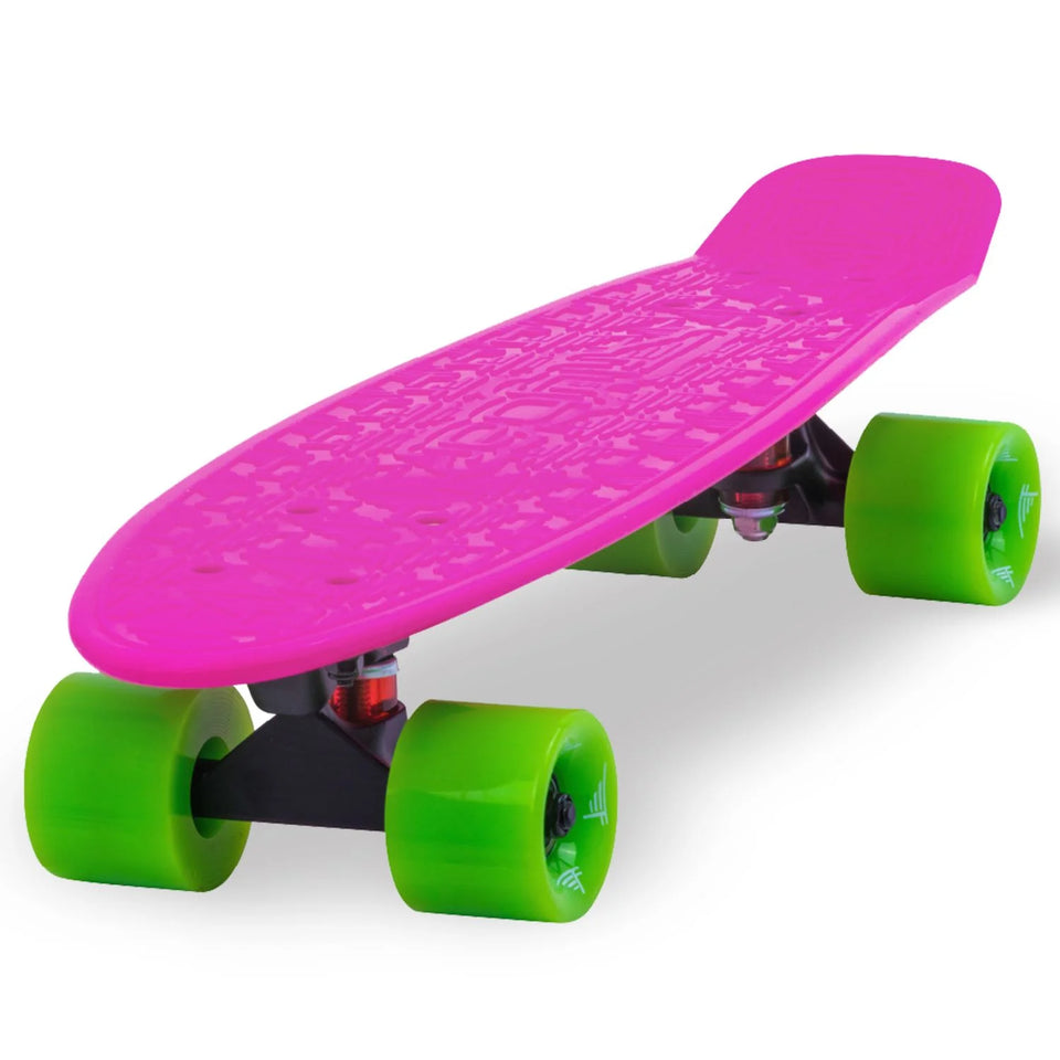 Flybar 22" Plastic Cruiser - Pink /Green LED Wheels