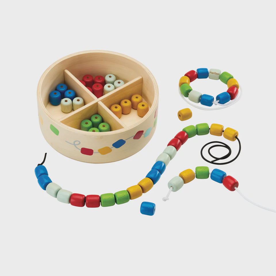 Threading Beads With Container