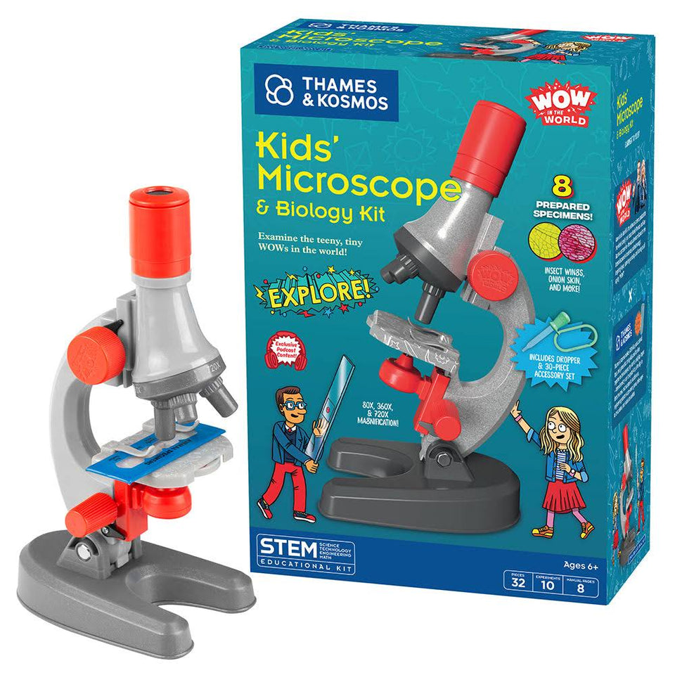 Wow in the World: Kids' Microscope & Biology Kit