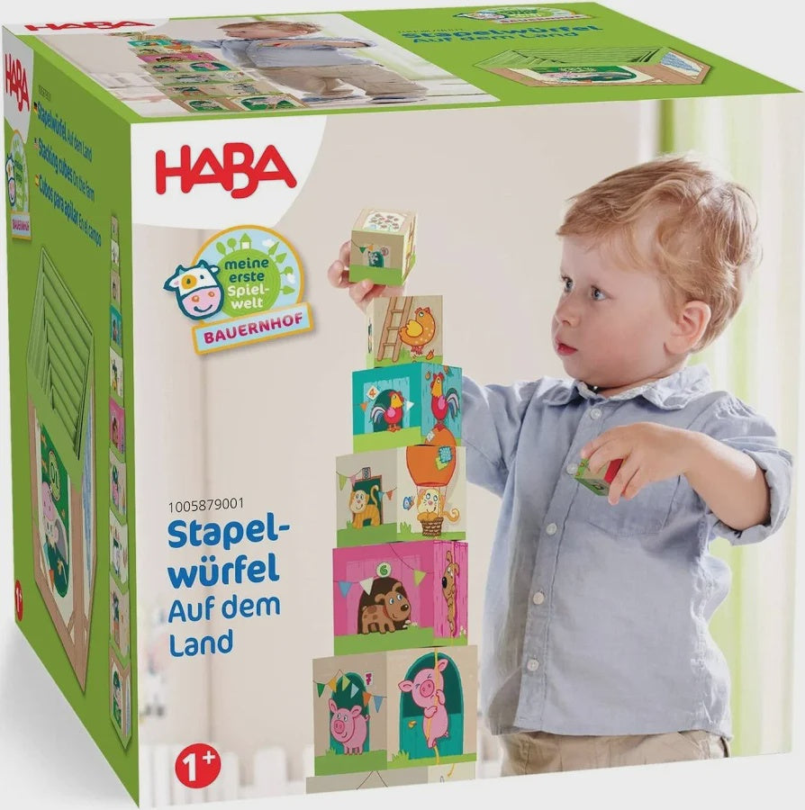 On the Farm Cardboard Stacking & Nesting Cubes