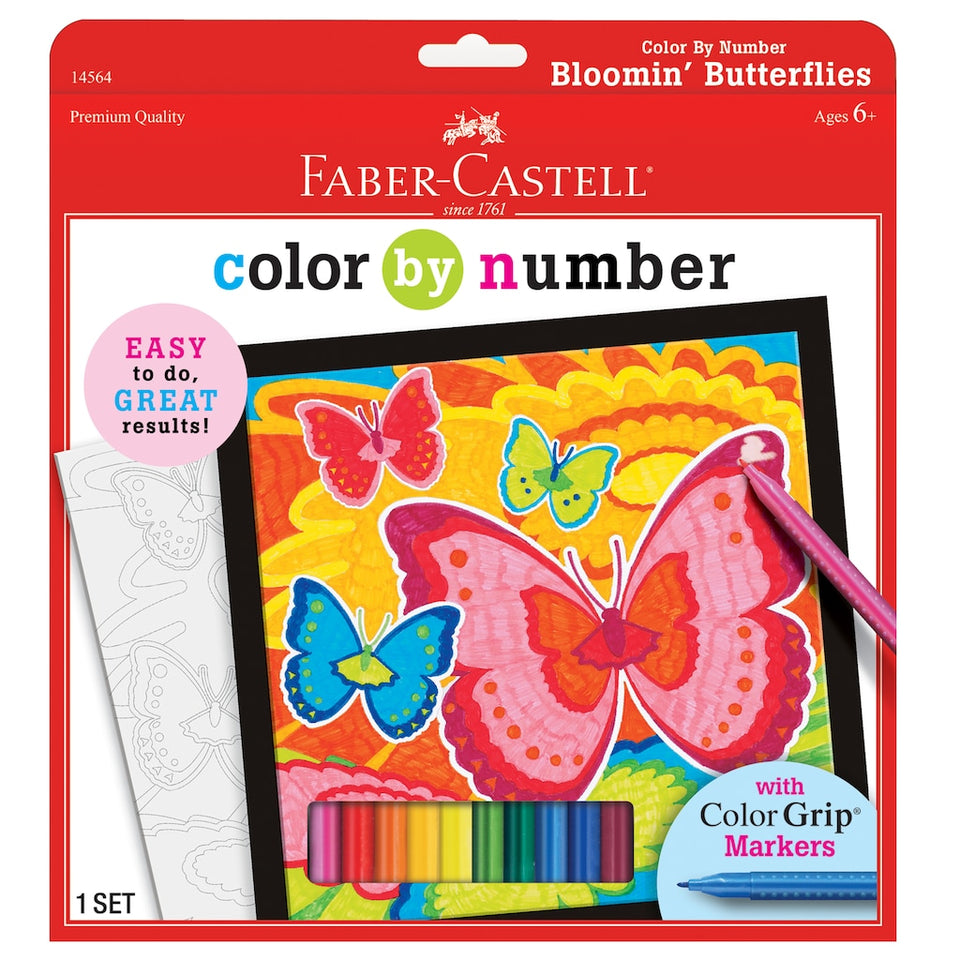 Color by Numbers Bloomin Butterlflies