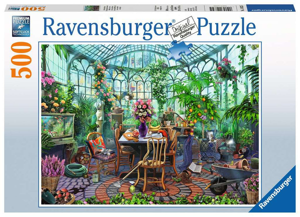 Greenhouse Mornings 500 Piece Puzzle