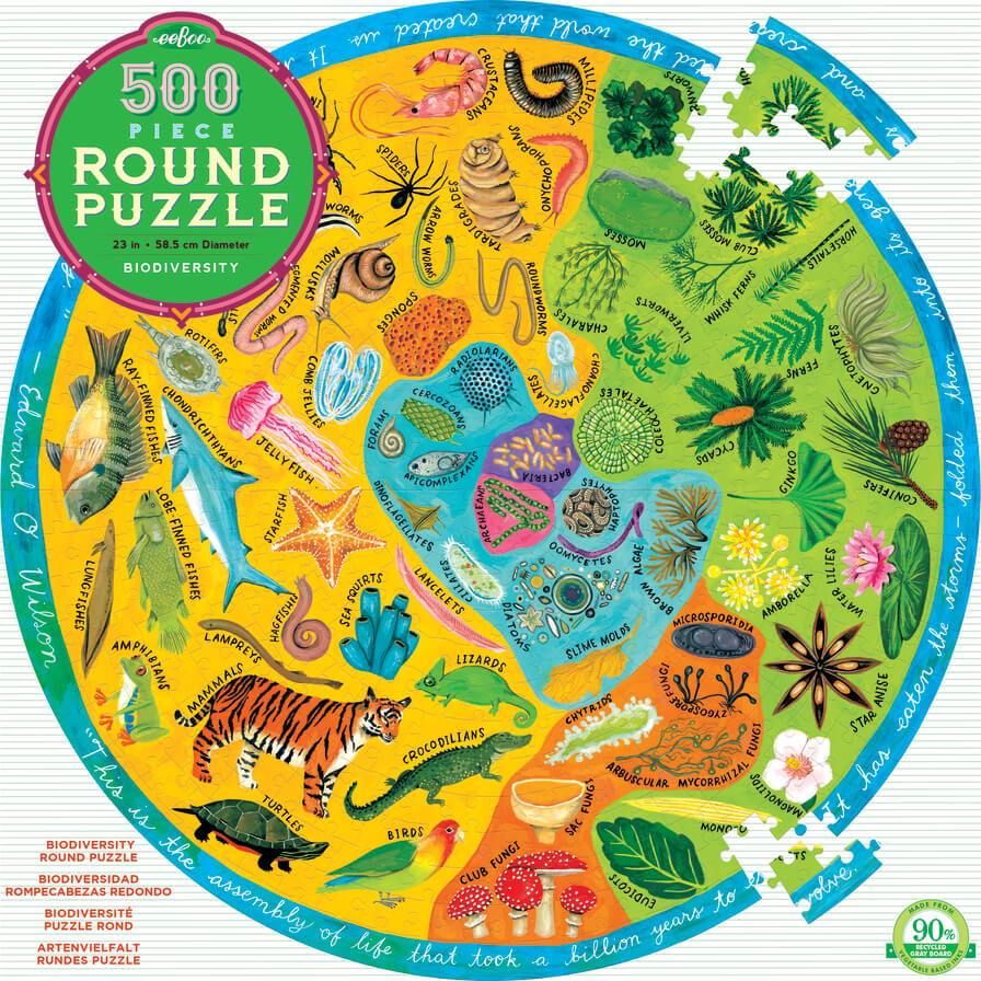 eeboo Biodiversity 500 Piece Puzzle