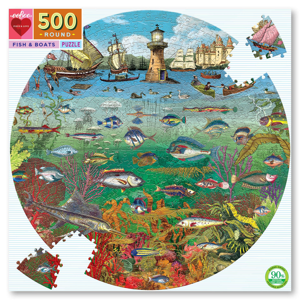 Fish & Boats 500 Piece Puzzle