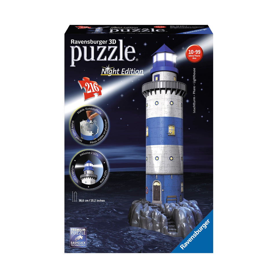 3D Light House by Night Puzzle
