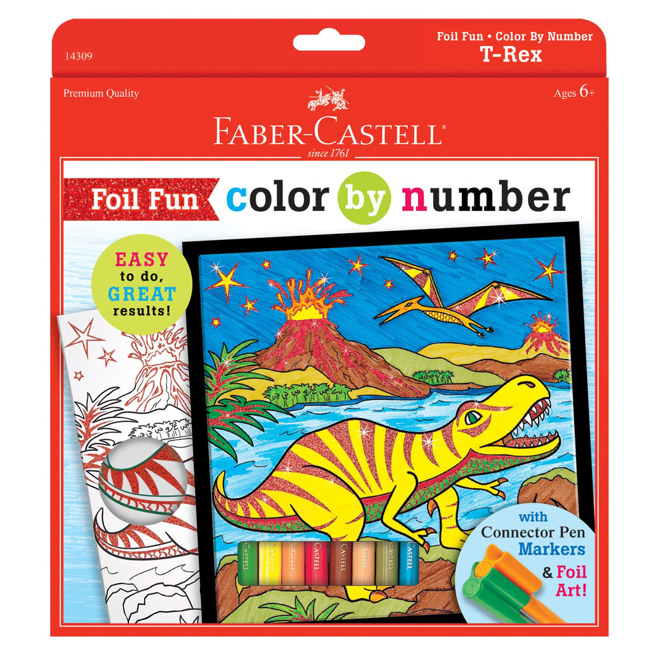 Color By Number T-Rex Foil